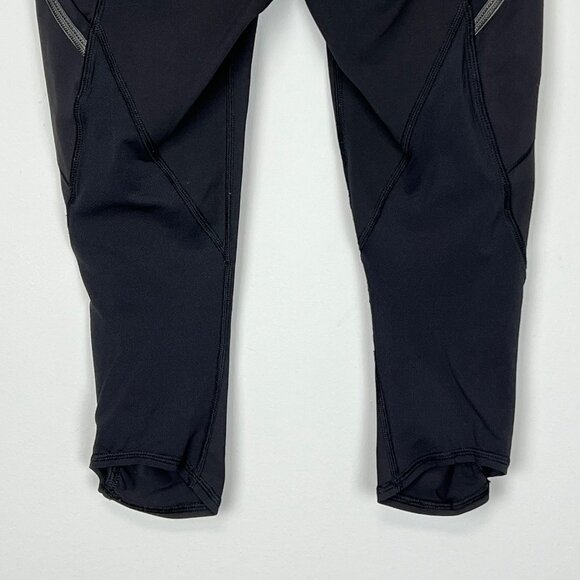 Lululemon Run A Marathon Crop II Legging Black Flowabinga Pink Floral size 4 - Picture 7 of 10